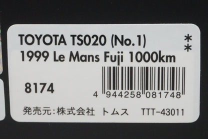 1:43 HPI 8174 Toyota TS020 Le Mans Fuji 1000km 1999 #1