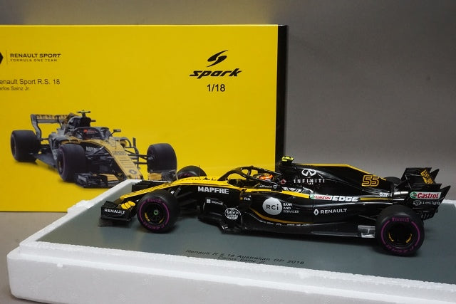 1:18 SPARK 18S345 Renault Support R.S. 18 Australian GP 2018 #55