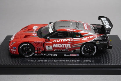 1:43 EBBRO P411 Motul Autech GT-R SGT Super GT500 Rd.7 Fuji 2009 #1 Red / Silver