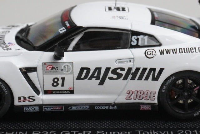 1:43 EBBRO 44429 DAISHIN R35 GT-R Super Taikyu 2010 #81 model car