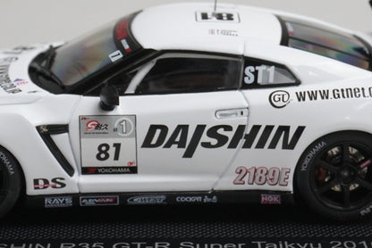 1:43 EBBRO 44429 DAISHIN R35 GT-R Super Taikyu 2010 #81 model car