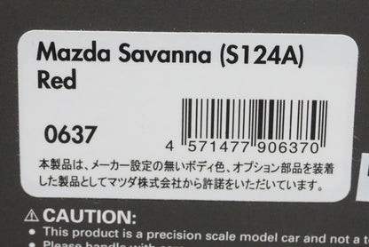 1:43 ignition model IG0637 Mazda Savanna Red w/Watanabe Wheels