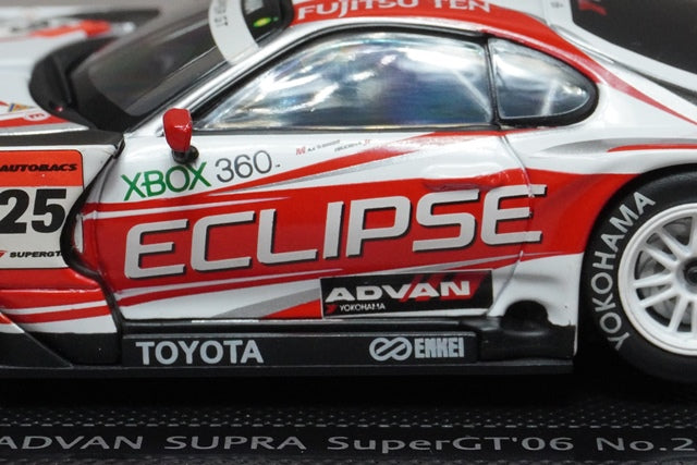 1:43 EBBRO 43808 Toyota ECLIPSE ADVAN SUPRA Super GT 2006 #25