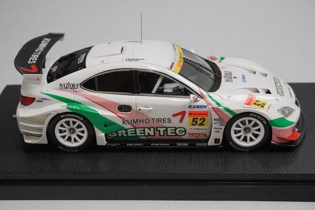 1:43 EBBRO 44066 Lexus Green Tec KUMHO IS350 Super GT300 2008 #52 model car