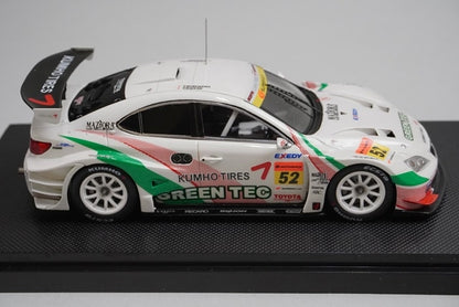 1:43 EBBRO 44066 Lexus Green Tec KUMHO IS350 Super GT300 2008 #52 model car