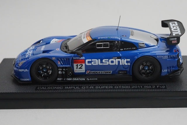 1:43 EBBRO 44542 Nissan CALSONIC IMPUL GT-R Super GT500 Fuji 2011 #12