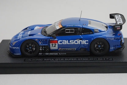 1:43 EBBRO 44542 Nissan CALSONIC IMPUL GT-R Super GT500 Fuji 2011 #12