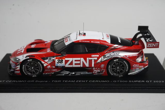 1:43 SPARK SGT062 Toyota ZENT CERUMO GR Supra GT500 Super GT 2023 #38