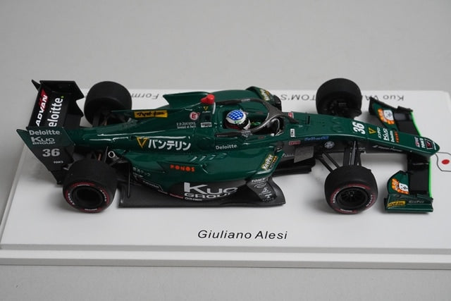 1:43 Spark SJ122 Kuo Vantelin Tom's SF19 TRD01F Super Formula 2022 #36 model car