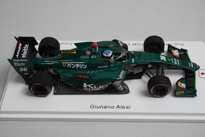 1:43 Spark SJ122 Kuo Vantelin Tom's SF19 TRD01F Super Formula 2022 #36 model car