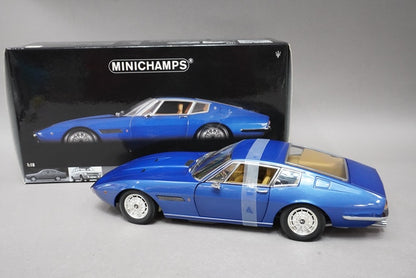 1:18 MINICHAMPS 100123320 Maserati Ghibli Cooper 1969 Blue Metallic