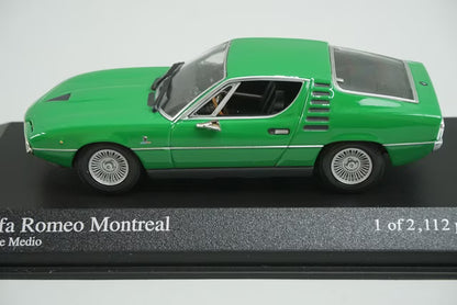 1:43 MINICHAMPS 400120621 Alfa Romeo Montreal 1973 Green model car