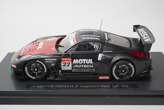 1:43 EBBRO 43793 Nissan MOTUL AUTECH Z Super GT Test Car 2006 #22 model car
