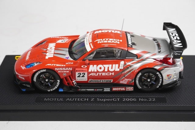 1:43 EBBRO 43795 Nissan MOTUL AUTECH Z Super GT 2006 #22 model car