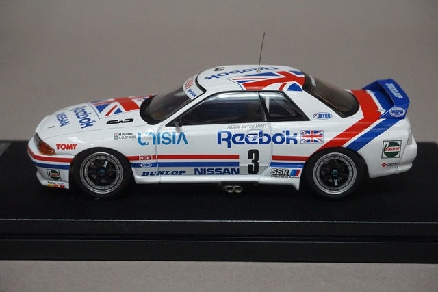 1:43 HPI 8608 Nissan Leabook Skyline GT-R JTC Tsukuba 1991 #3 model car