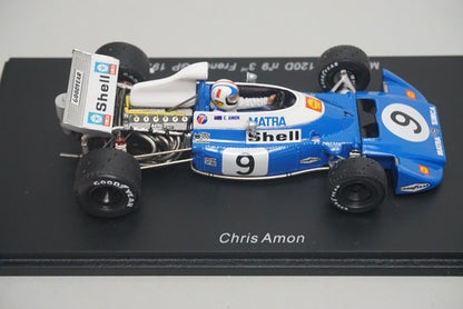 1:43 SPARK S1607 Matra MS 120D French GP 3rd place 1972 #9 C.Amon