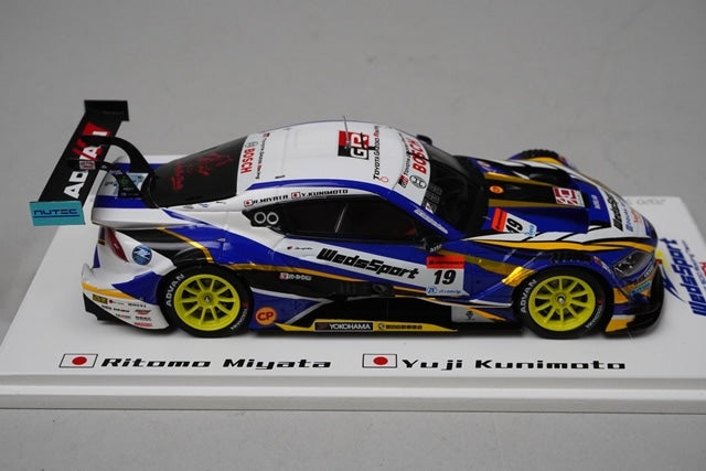 1:43 Spark WSB-MS001 RPB Super GT GT500 Class TGR BANDOH ADVAN GR Supra 2020 #19 model car