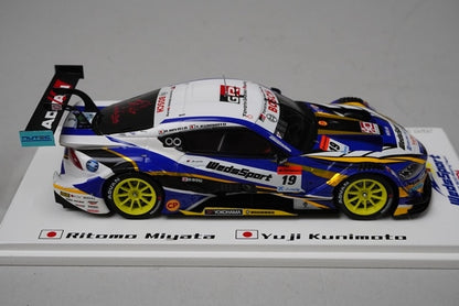 1:43 Spark WSB-MS001 RPB Super GT GT500 Class TGR BANDOH ADVAN GR Supra 2020 #19 model car