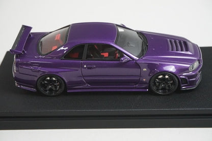 1:43 HPI 8399 Mirage Nissan NISMO R34 GT-R Z-tune Midnight Purple III model car