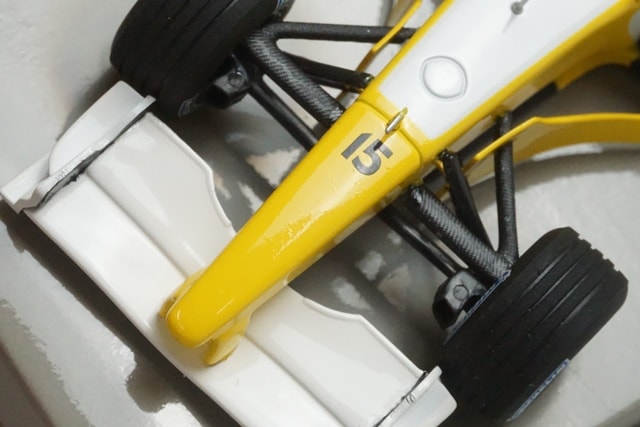 1:43 MINICHAMPS 400020185 Renault F1 B201 Barcelona Test Car 2002 #15 J.Button model car