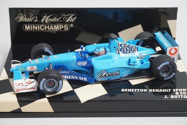 1:43 MINICHAMPS 400010008 Benetton Renault Sport B201 #8 J.Button model car