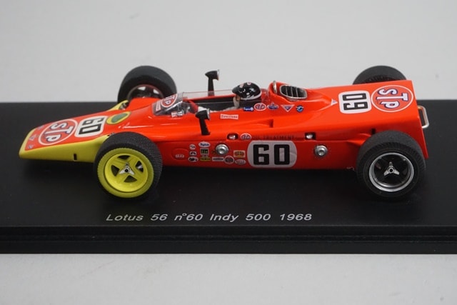 1:43 Spark S1762 Lotus 56 Indy 500 1968 #60 J.Leonard model car