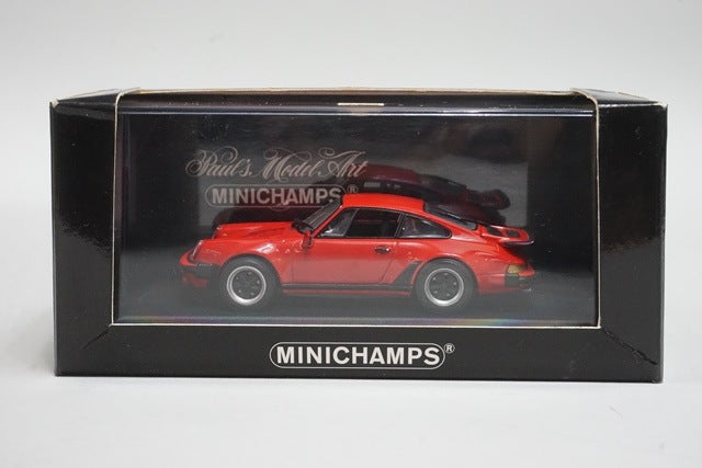 1:43 MINICHAMPS 430069000 Porsche 911 Turbo 1977 Red model car