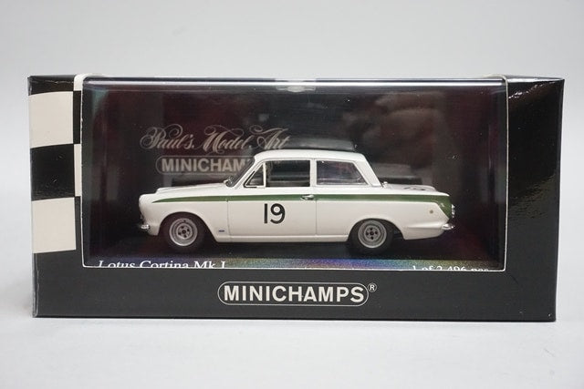 1:43 MINICHAMPS 400648219 Lotus Cortina Mk1 Brands Hatch 6H Winner 1964 #19