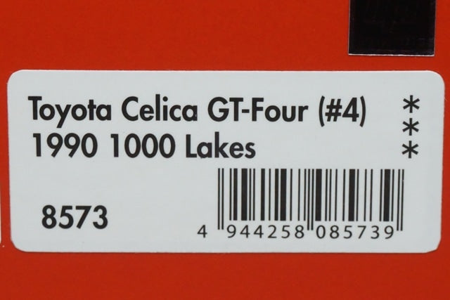 1:43 HPI 8573 Mirage Toyota Celica GT-Four 1000 Lakes 1990 #4 model car