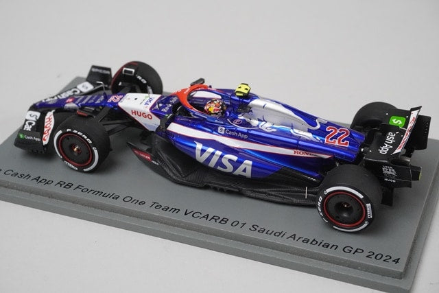 1:43 Spark S9522 VISA CASH APP RB VCARB 01 Saudi Arabian Grand Prix 2024 #22 model car