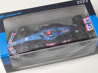 1:43 SPARK S8566 Alpine A523 BWT F1 Team Monaco GP 3rd 2023 #31