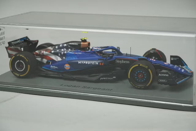 1:43 Spark S8918 Williams Racing FW45 United States GP 10th 2023 #2 L. Sargent