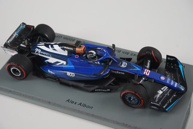 1:43 Spark S8588 Williams Racing FW45 British GP 8th Williams 800th GP 2023 #23 A. Albon