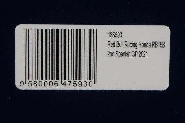 1:18 Spark 18S593 Red Bull Racing Honda RB16 Spanish GP 2nd 2021 #33 M.Verstappen