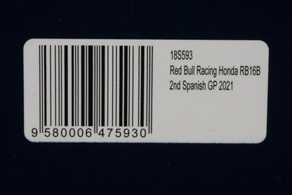 1:18 Spark 18S593 Red Bull Racing Honda RB16 Spanish GP 2nd 2021 #33 M.Verstappen