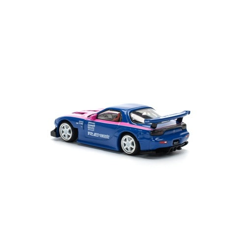 [ Pre-order ] PR640240 POP RACE 1:64 Mazda Amemiya MAZDA RX7 RE-AMEMIYA BLUE/PINK