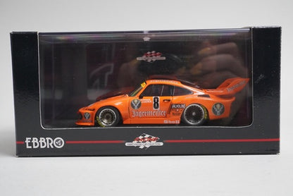 1:43 EBBRO 44132 Max Moritz Porsche 935 #8 Orange Jagermeister model car