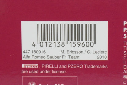 1:43 MINICHAMPS 447180916 AlfaRomeo Sauber F1 C37 Ferrari 2018 #9 #16 2cars set model cars