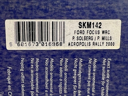 1:43 VITESSE SKM142 Ford Focus WRC ACROPOLIS Rally 2000 #16 P. Solberg P. Mills model car