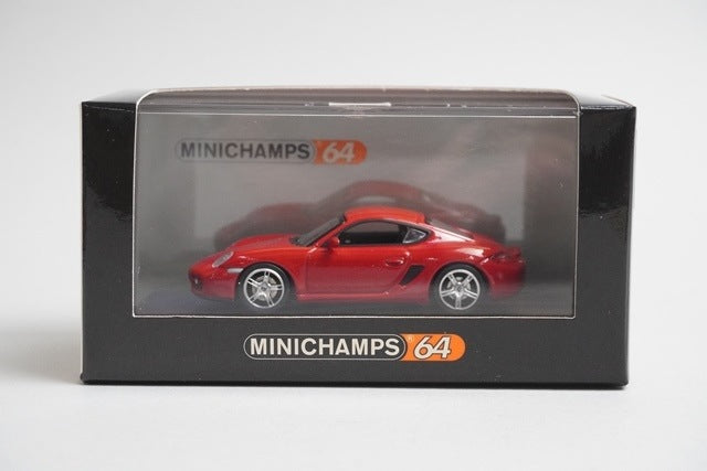 1:64 MINICHAMPS 640065620 Porsche Cayman Red model car