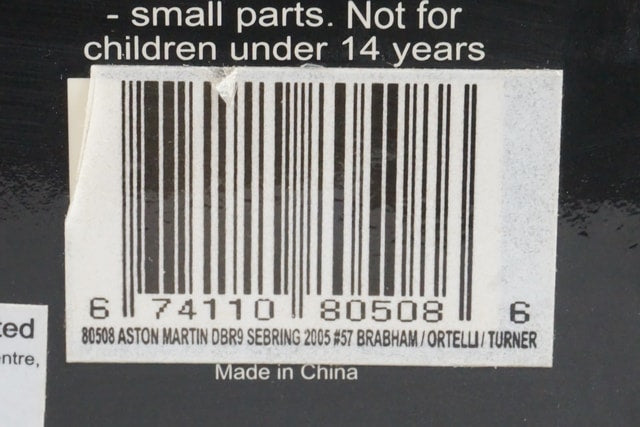 1:18 AUTOart 80508 Aston Martin DBR9 Sebring #57 model car