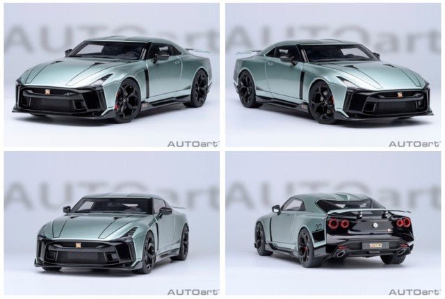 77512 AUTOart 1:18 Nissan GT-R50 by ITALDESIGN Metallic Green Black model car
