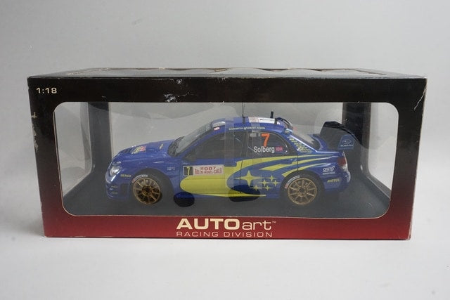 1:18 AUTOart 80790 Subaru Impreza WRC Monte Carlo Rally 2007 #7 P. Solberg