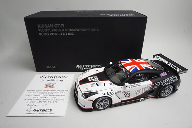 1:18 AUTOart 81078 Nissan GT-R FIA GT1 SUMO POWER GT World Championship 2010 #23 M.Krumm / P.Dumbreck