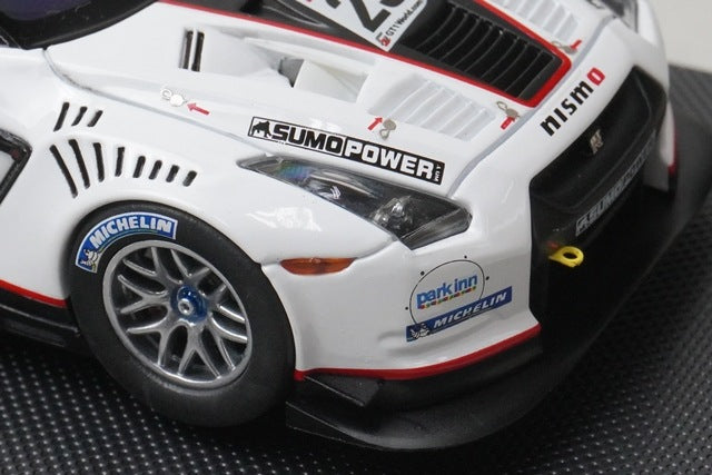 1:43 EBBRO 44383 Nissan GT-R GT1 Sumo Power GT 2010 #23 White Black model car