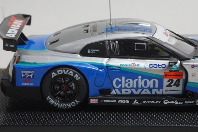 1:43 EBBRO 44046 Nissan Wood One Advan Clarion GT-R Super GT500 2008 #24