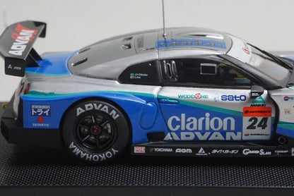 1:43 EBBRO 44046 Nissan Wood One Advan Clarion GT-R Super GT500 2008 #24