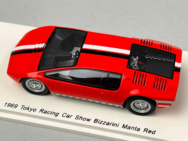 1:43 SPARK SKB43009 Kidbox Bizzarrini Manta Tokyo Racing Car Show 1969 Red model car