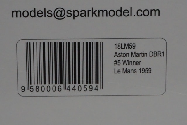 1:18 Spark 18LM59 Aston Martin DBR1 Le Mans Winner 1959 #5 model car