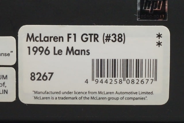 1:43 HPI 8267 McLaren F1 GTR Le Mans 1996 #38 model car